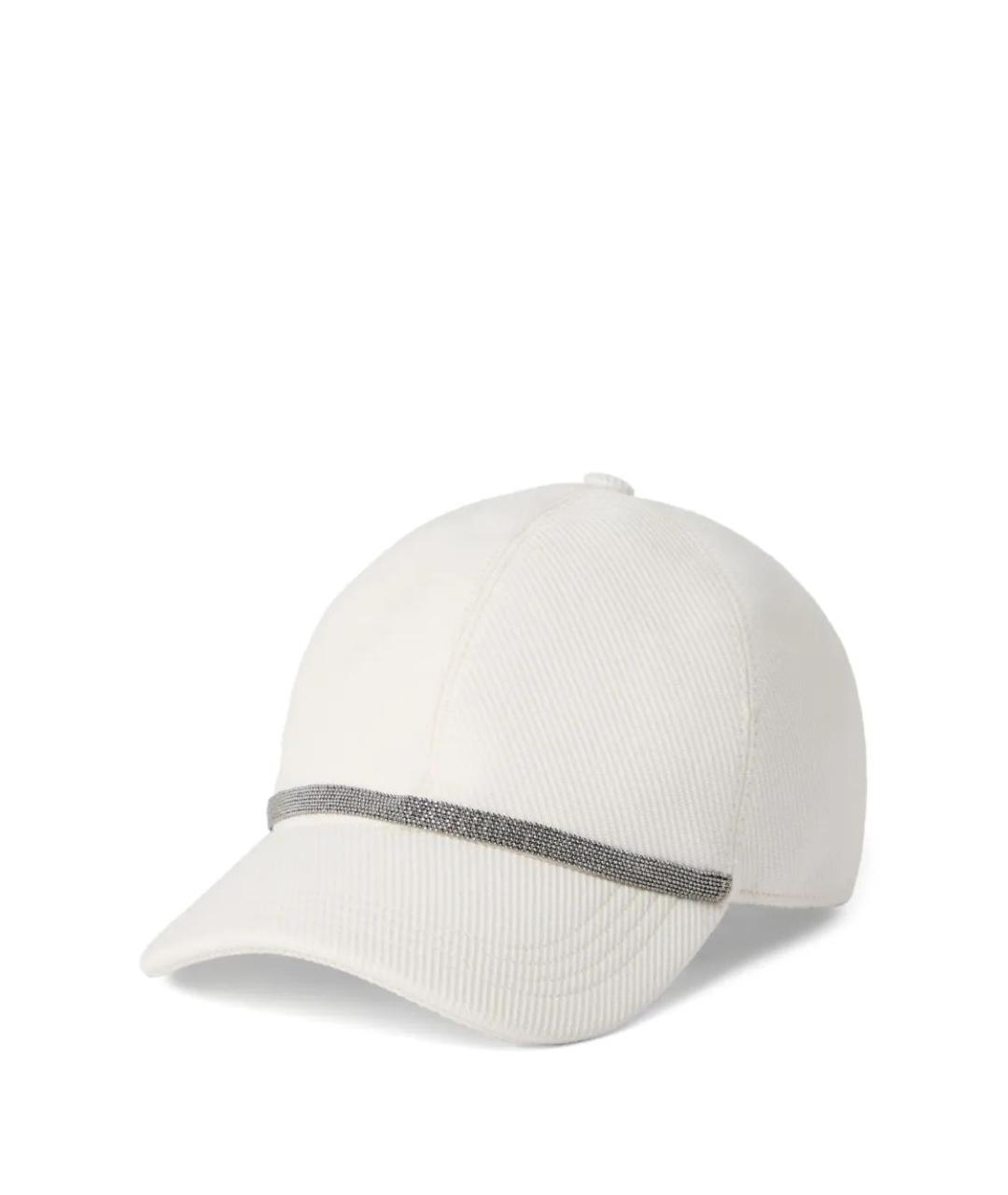 BRUNELLO CUCINELLI Белая хлопковая кепка, фото 1