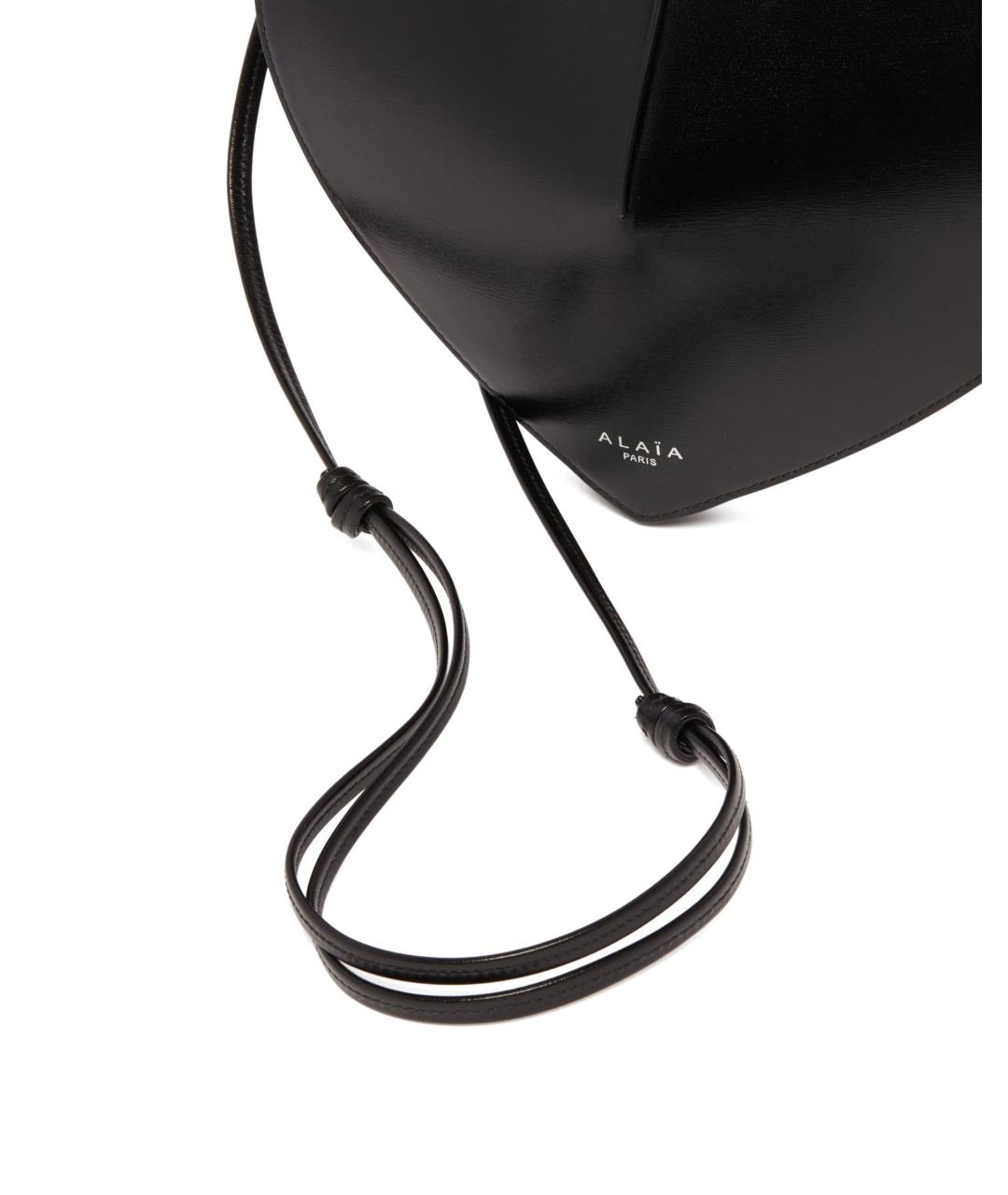 ALAIA Черная кожаная сумка через плечо, фото 3