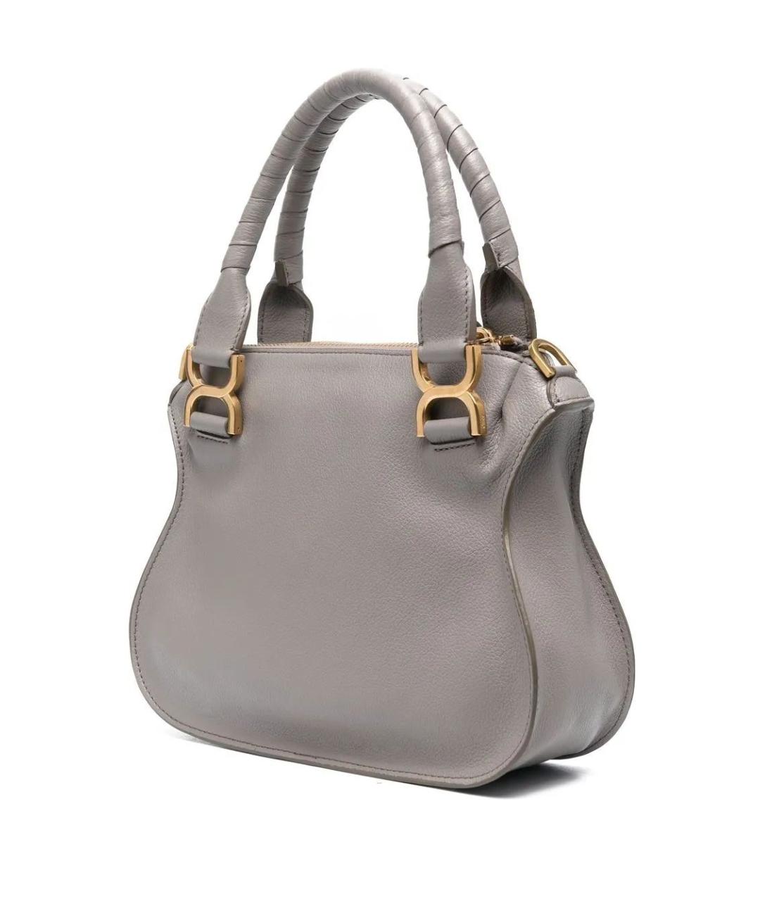 CHLOE Серая кожаная сумка тоут, фото 2