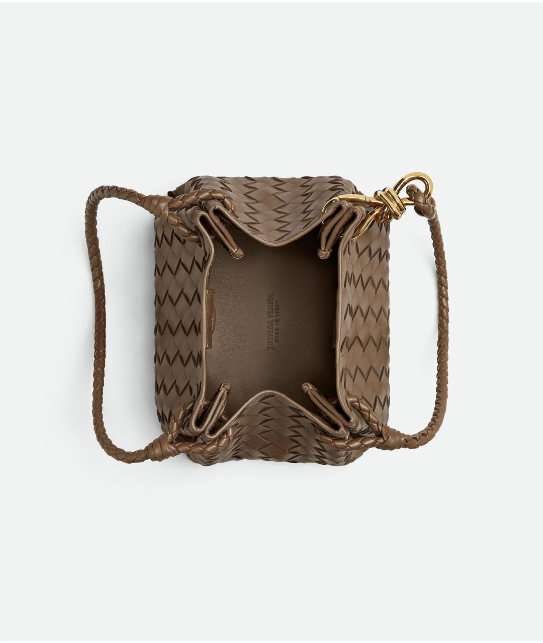 BOTTEGA VENETA Коричневая кожаная сумка тоут, фото 5