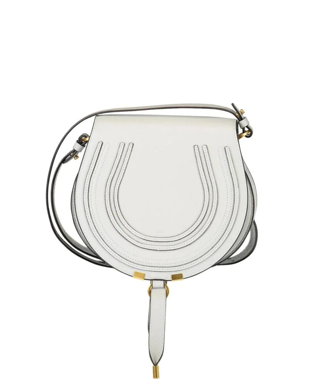 CHLOE Белая кожаная сумка через плечо, фото 1