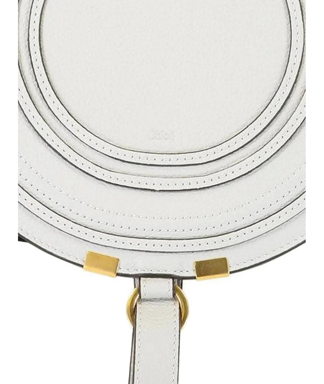 CHLOE Белая кожаная сумка через плечо, фото 2