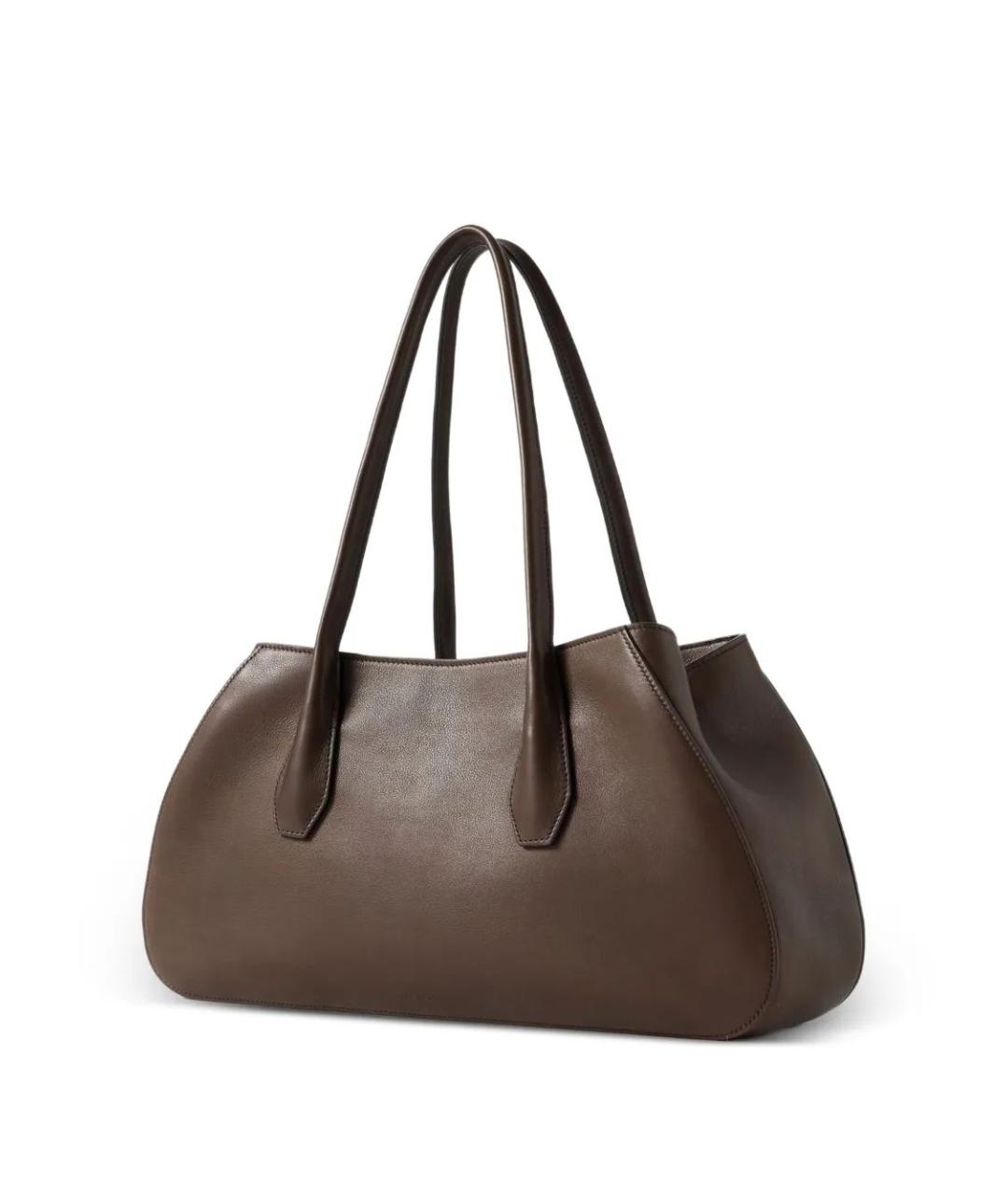 THE ROW Коричневая кожаная сумка тоут, фото 3