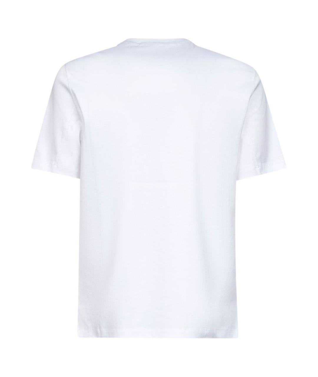 BRUNELLO CUCINELLI Белая хлопковая футболка, фото 2