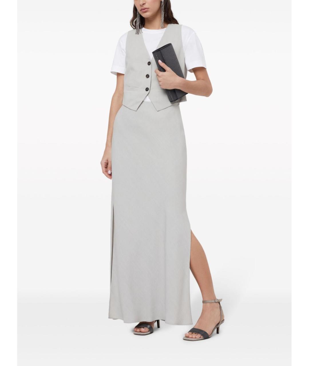 BRUNELLO CUCINELLI Белая хлопковая футболка, фото 2