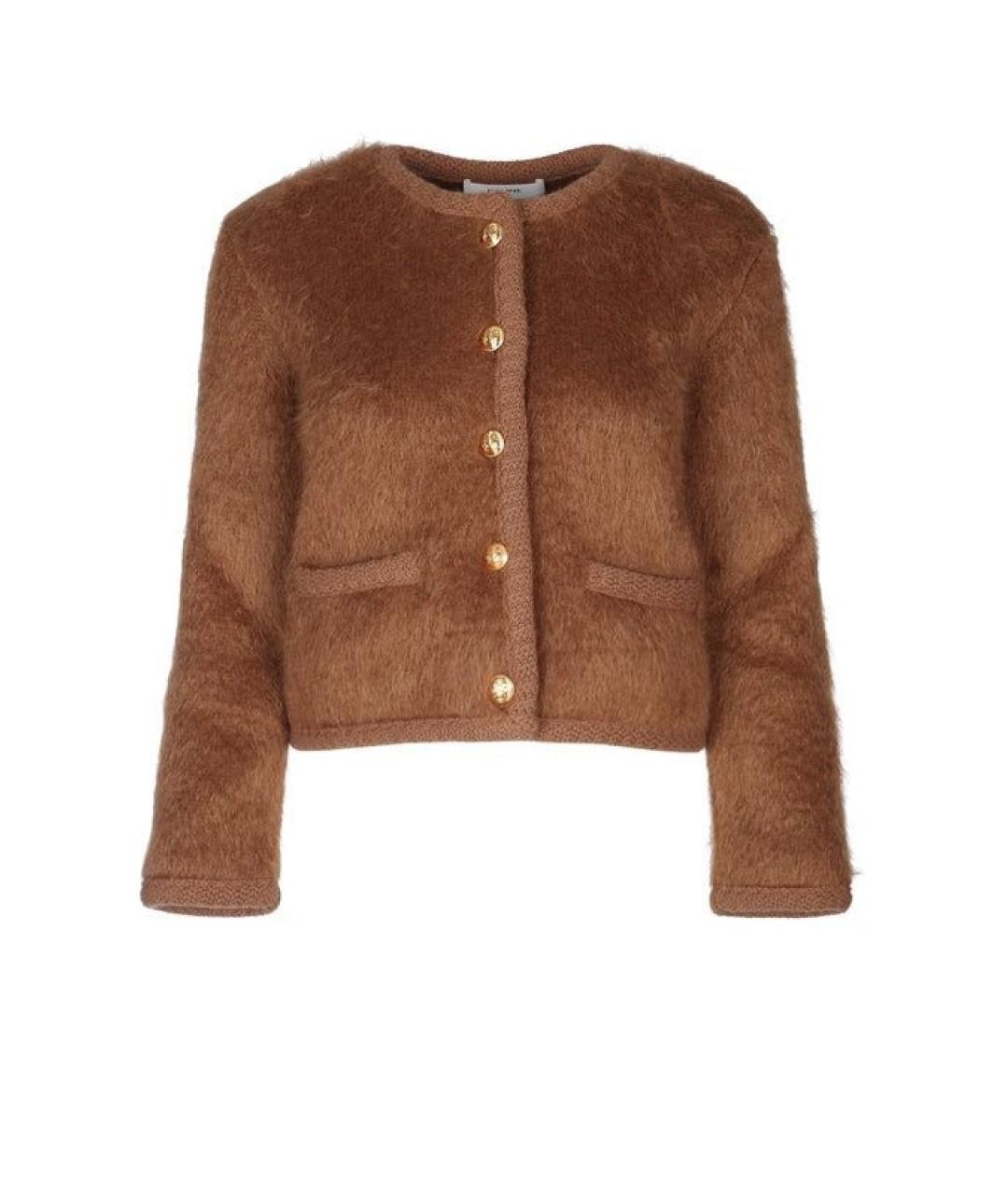 CELINE Коричневый шерстяной жакет/пиджак, фото 1