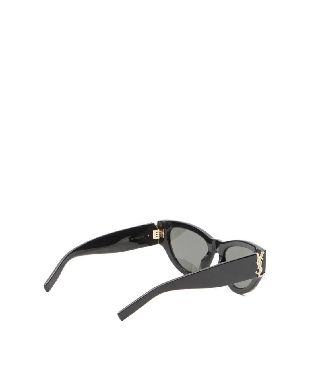 SAINT LAURENT Черные пластиковые солнцезащитные очки, фото 1