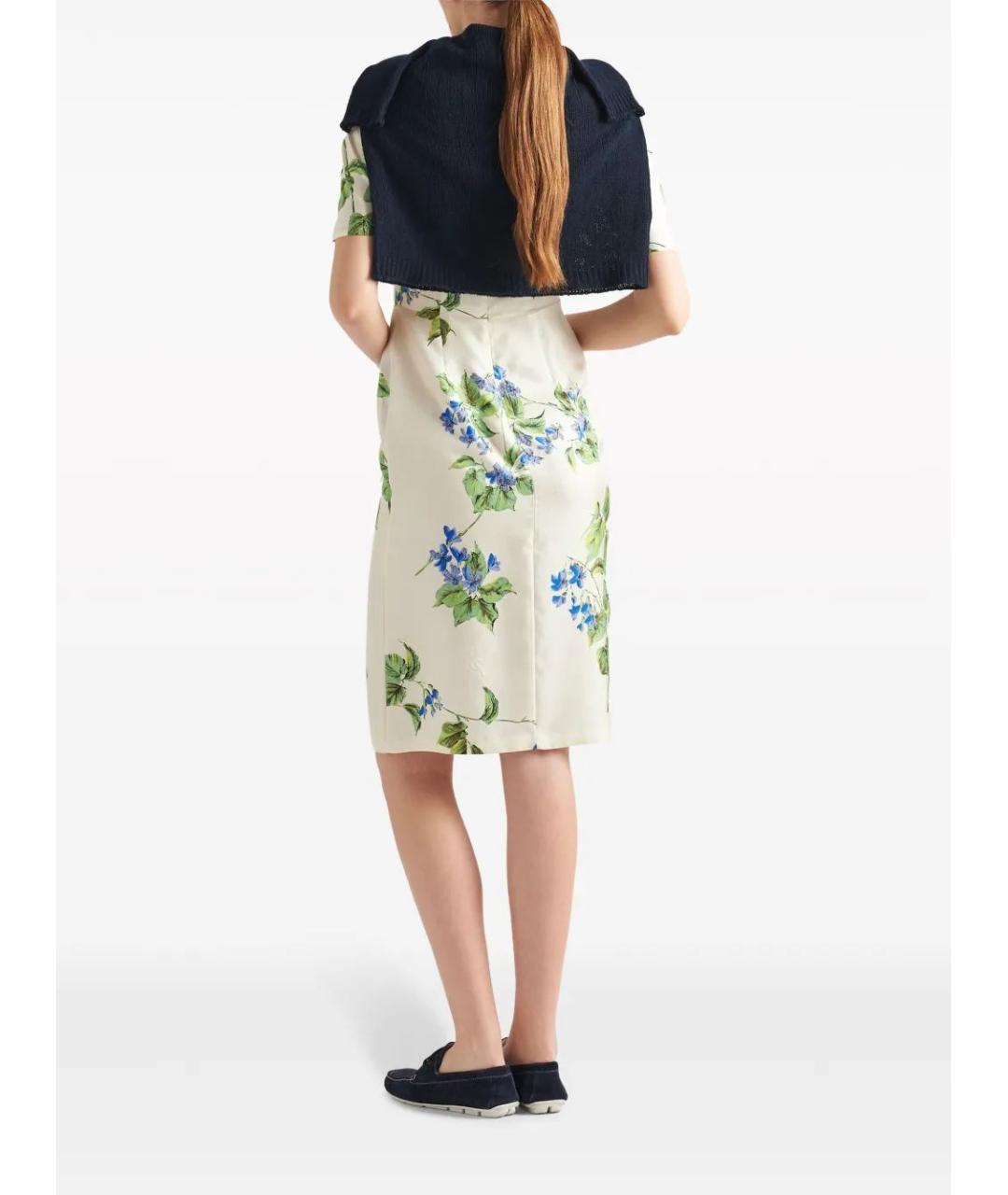 PRADA Мульти хлопковое повседневное платье, фото 3