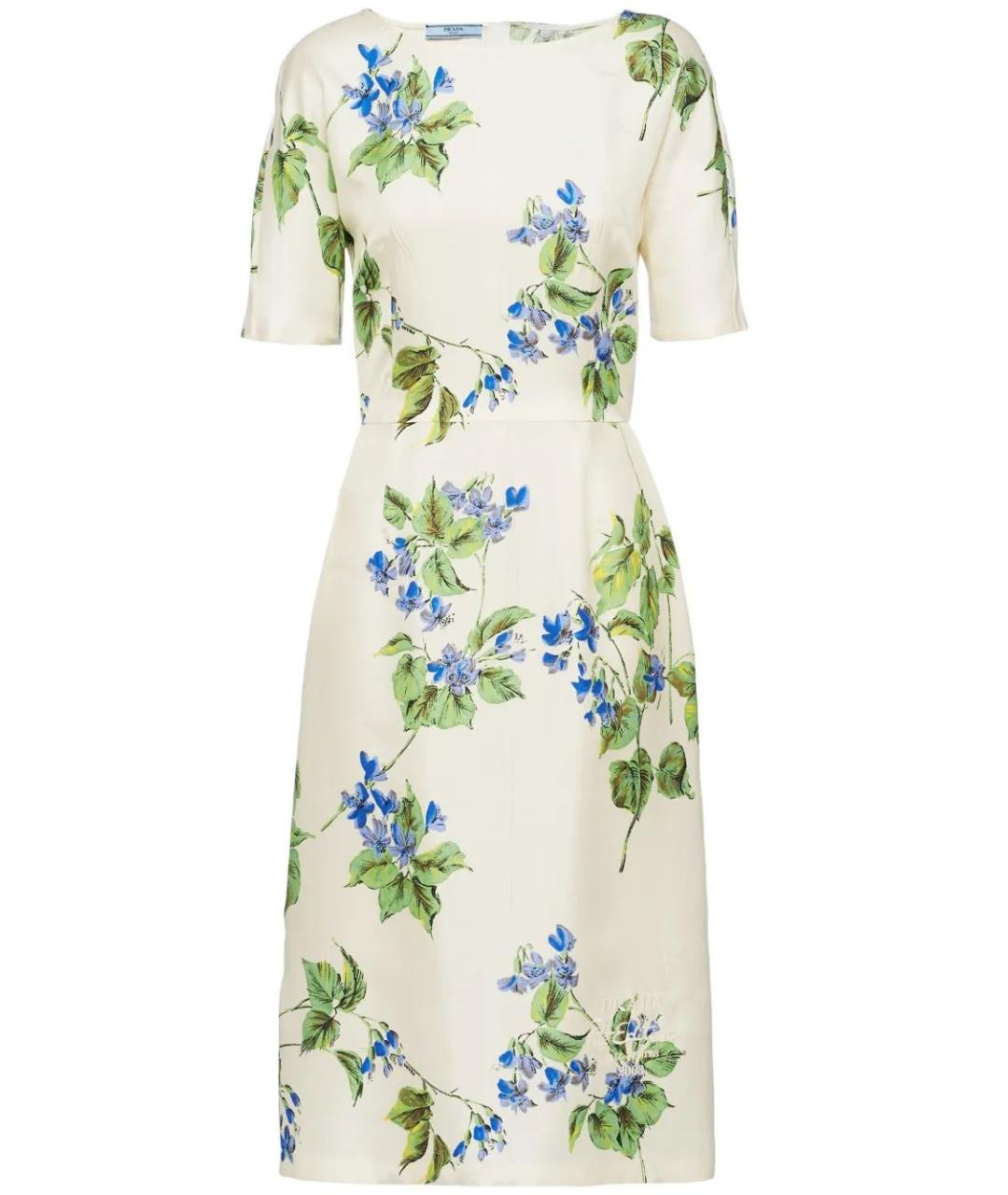 PRADA Мульти хлопковое повседневное платье, фото 1