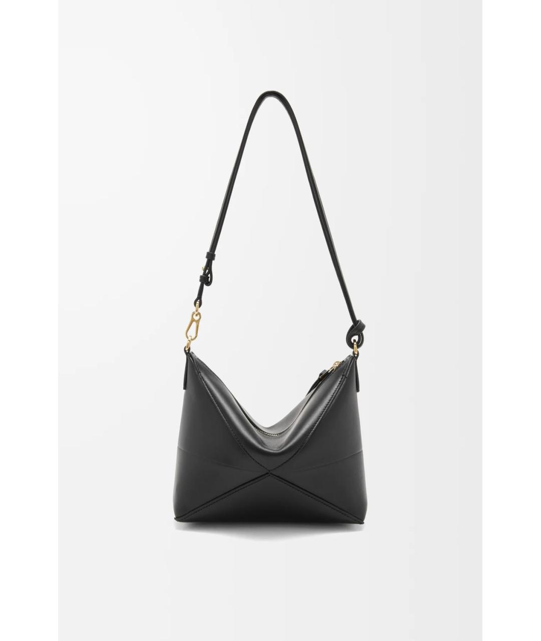 LOEWE Черная кожаная сумка через плечо, фото 4