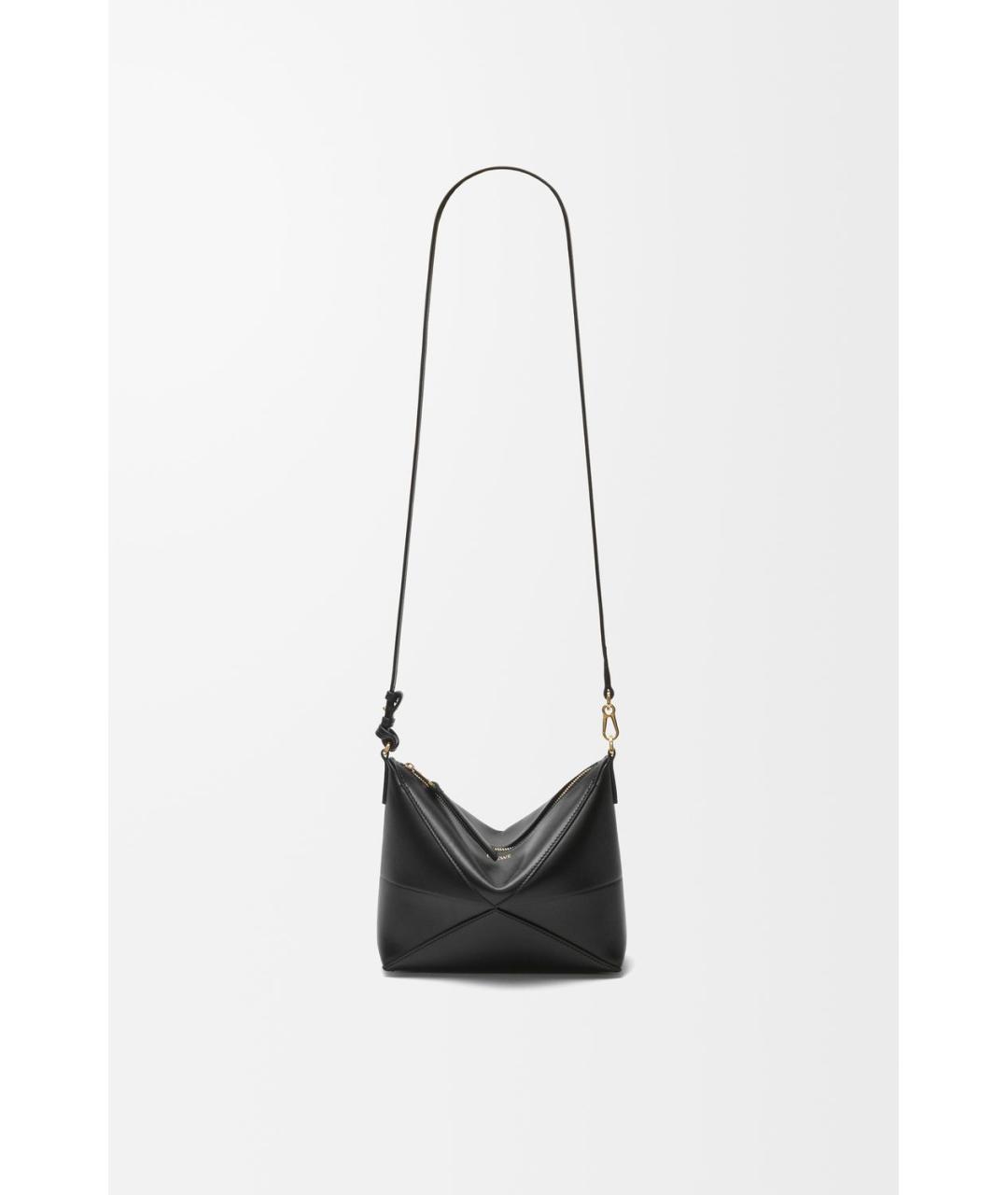 LOEWE Черная кожаная сумка через плечо, фото 5