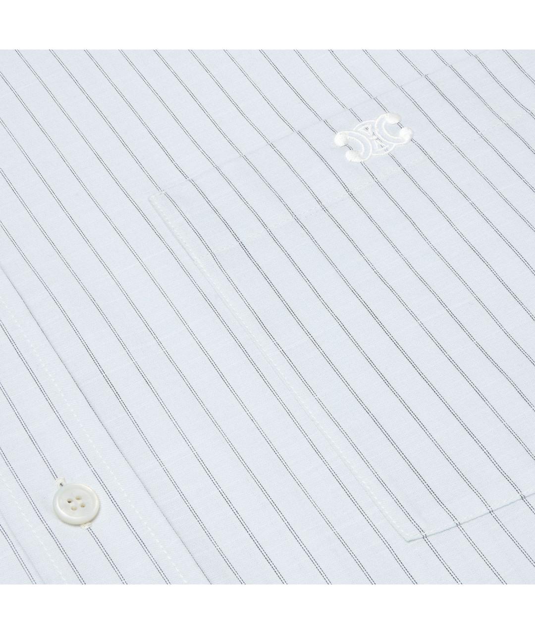 CELINE Голубая хлопковая рубашка, фото 4