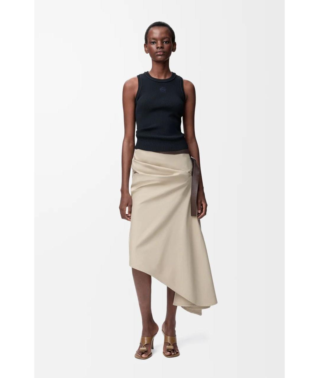 LOEWE Черная вискозная майка, фото 2