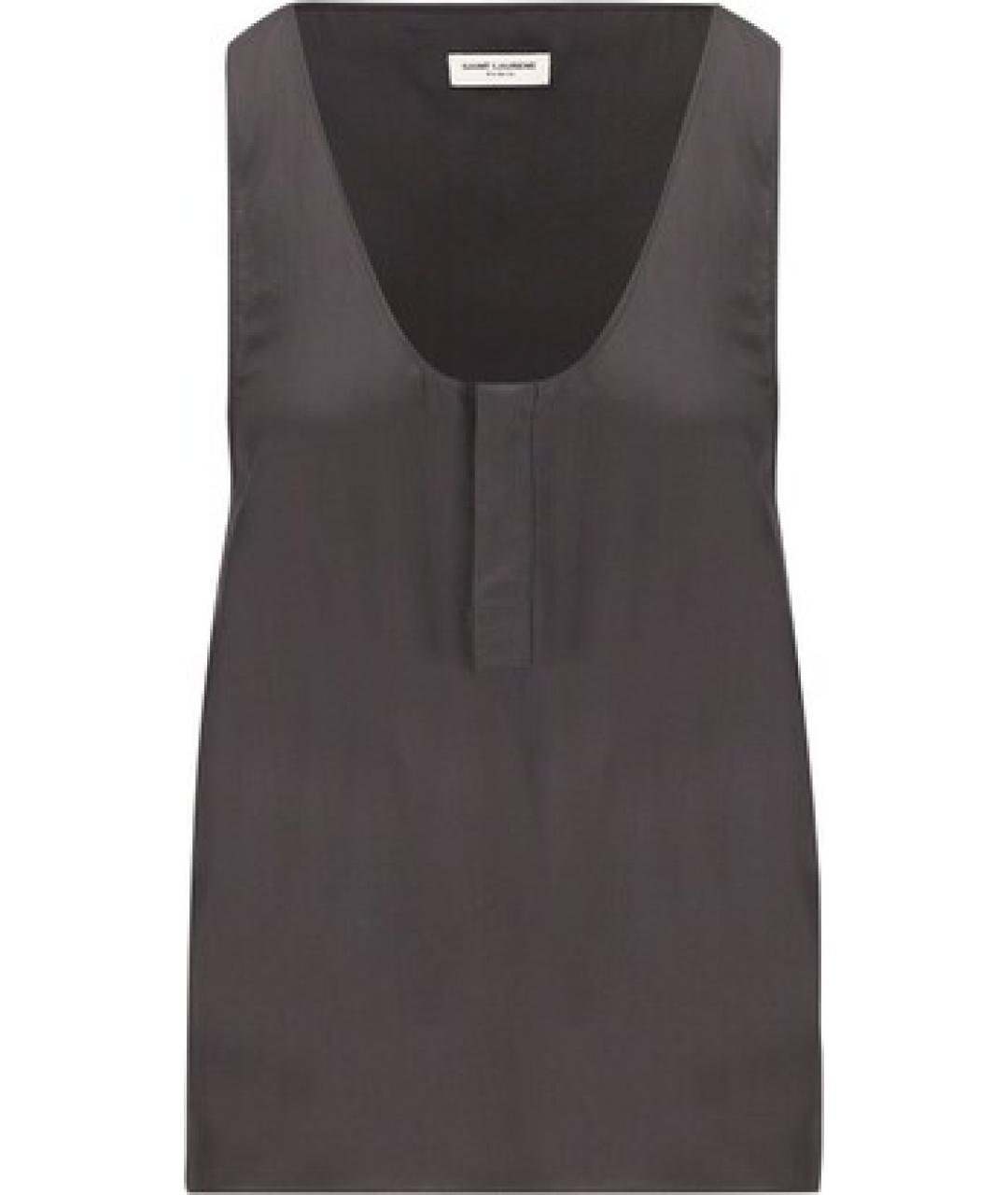 SAINT LAURENT Шелковая майка, фото 3
