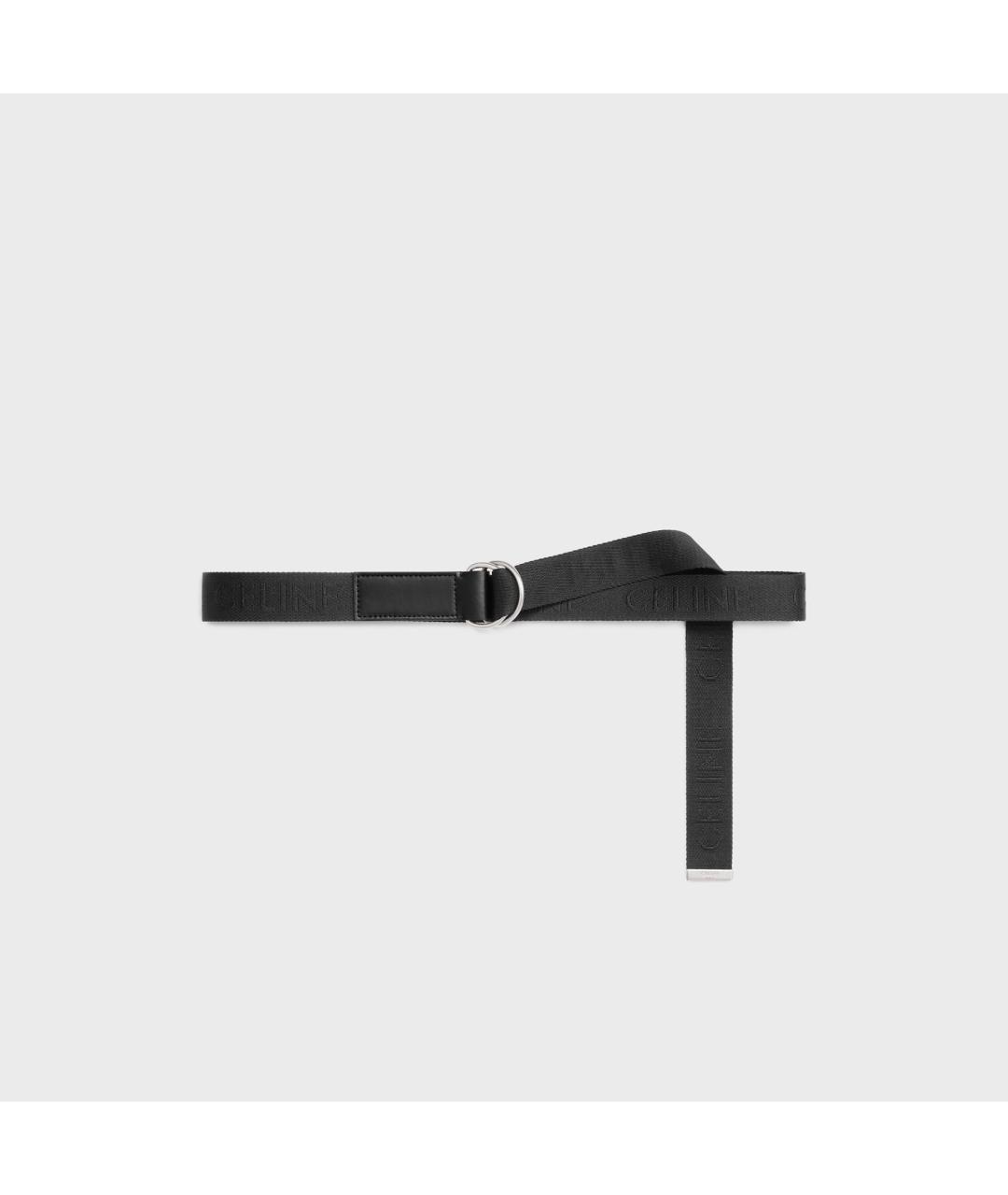 CELINE Черный кожаный ремень, фото 2
