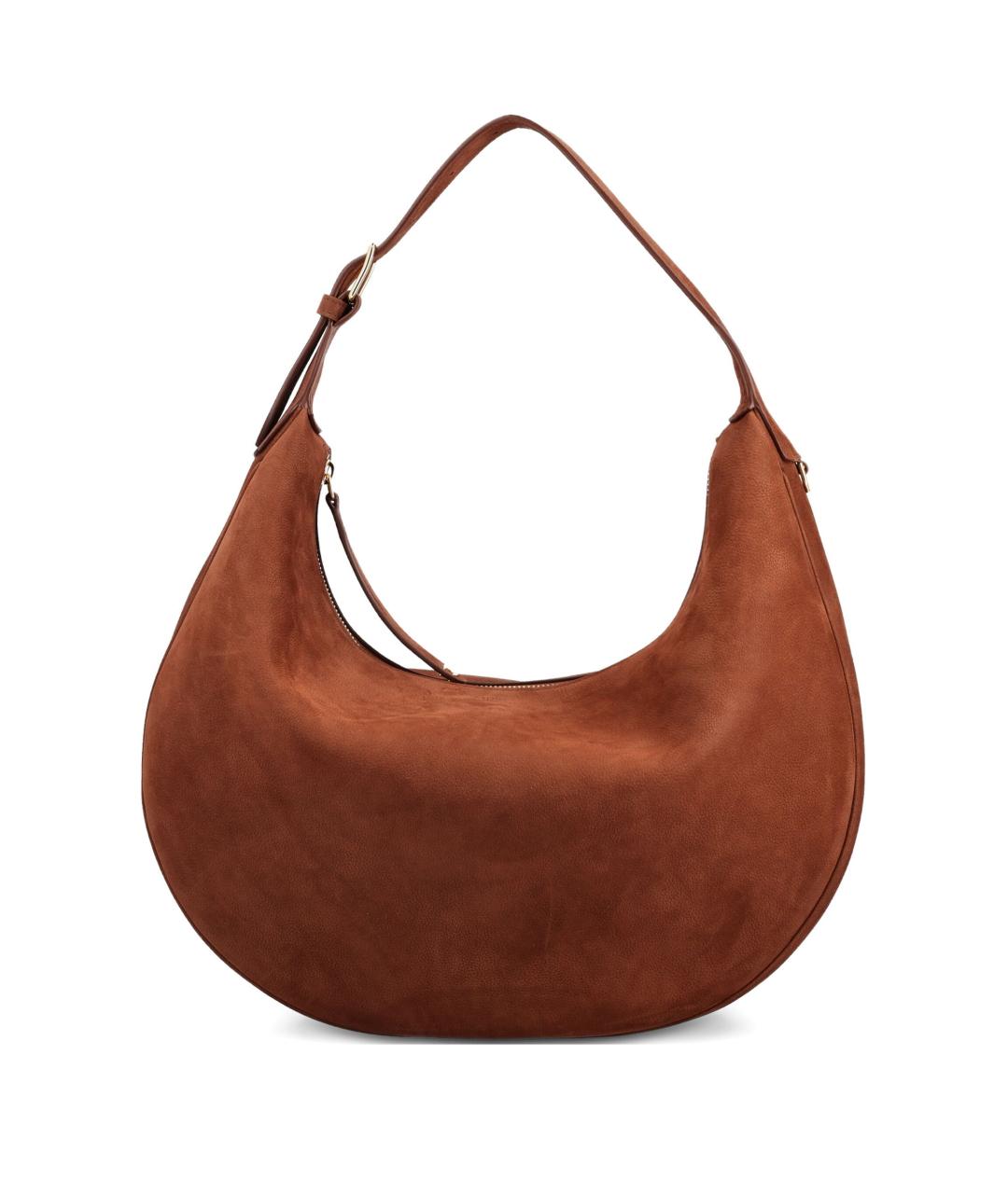 CELINE Коричневая кожаная сумка через плечо, фото 1