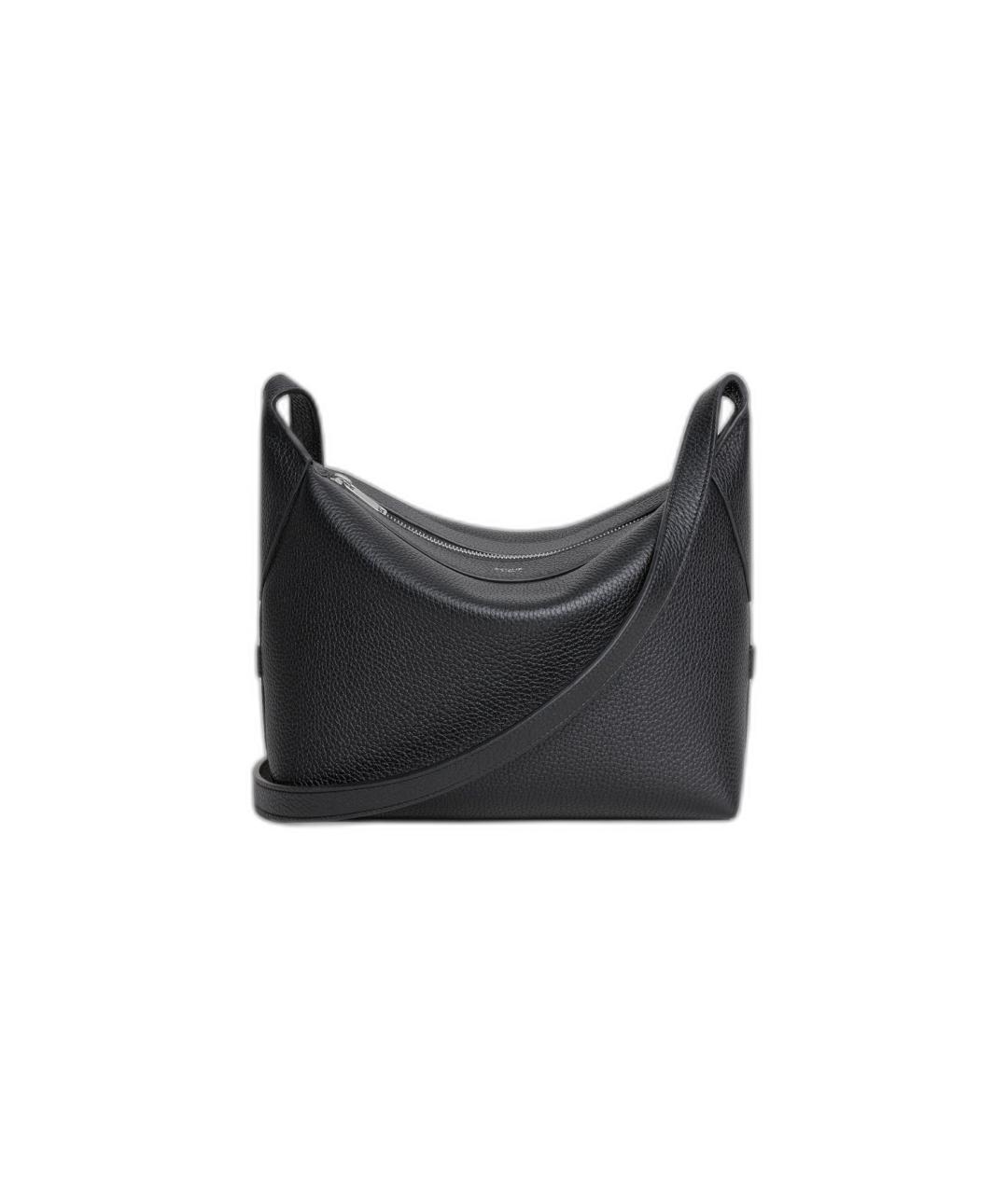 CELINE Черная кожаная сумка на плечо, фото 1