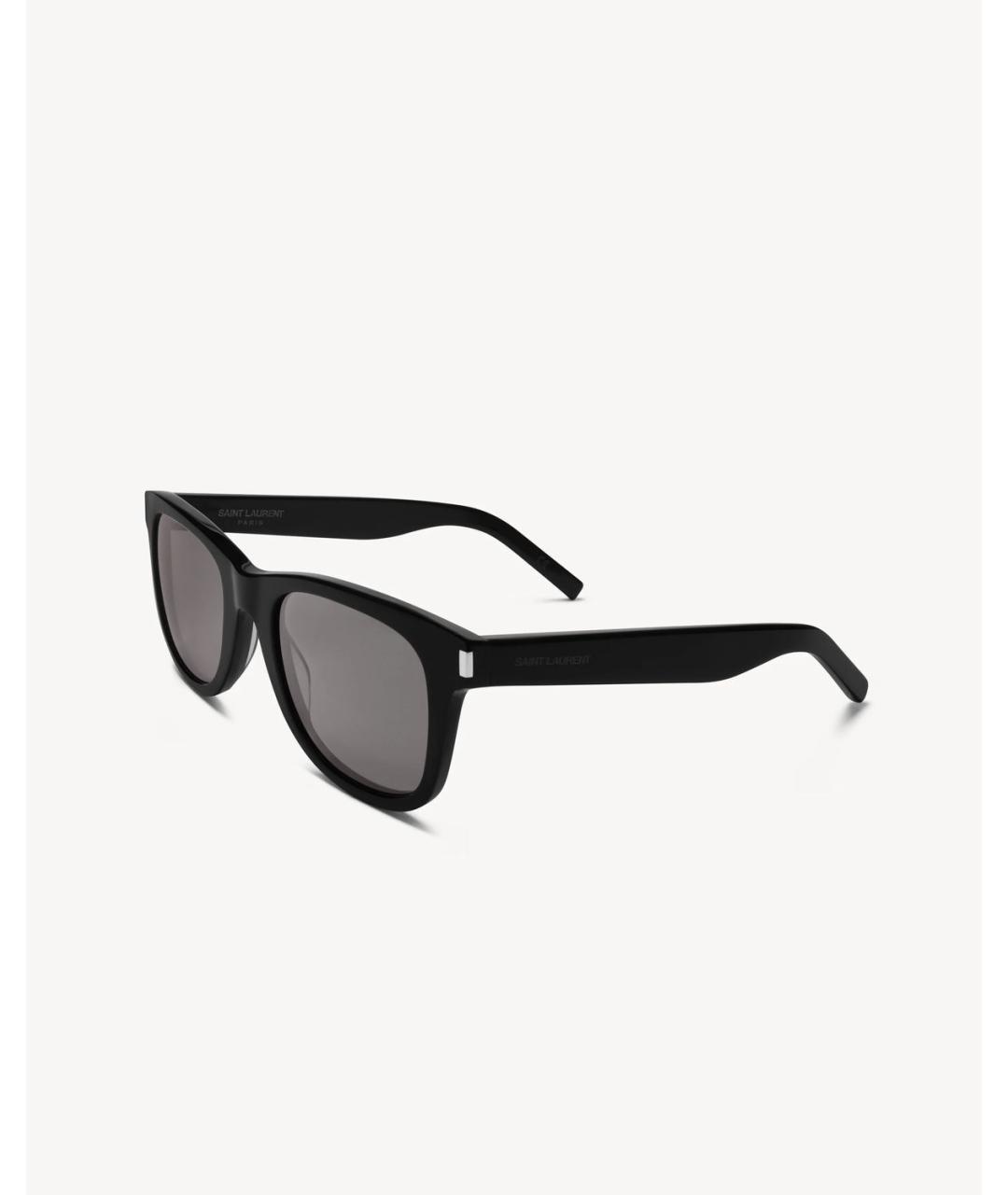 SAINT LAURENT Черные пластиковые солнцезащитные очки, фото 1