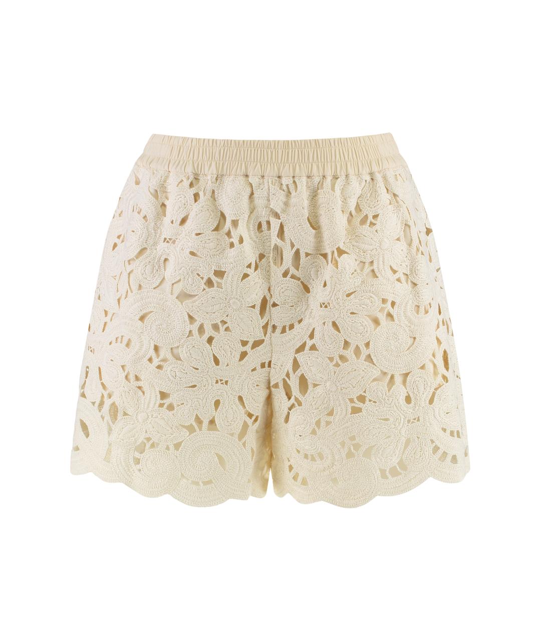 MONCLER Бежевые хлопковые шорты, фото 1