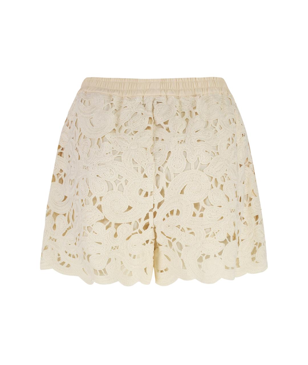 MONCLER Бежевые хлопковые шорты, фото 3