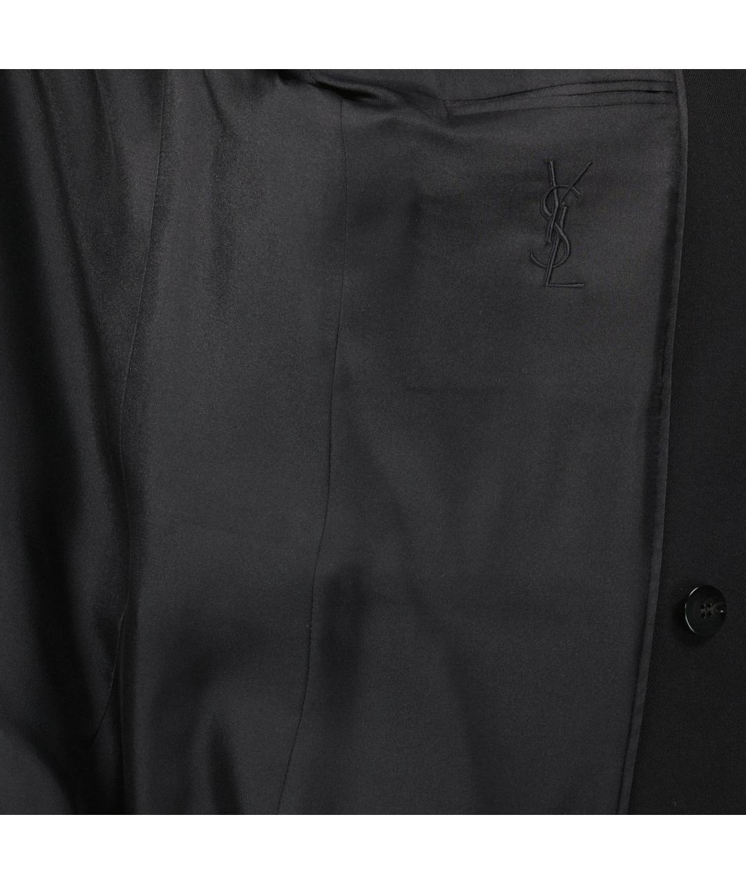 SAINT LAURENT Черный полиамидовый жакет/пиджак, фото 4