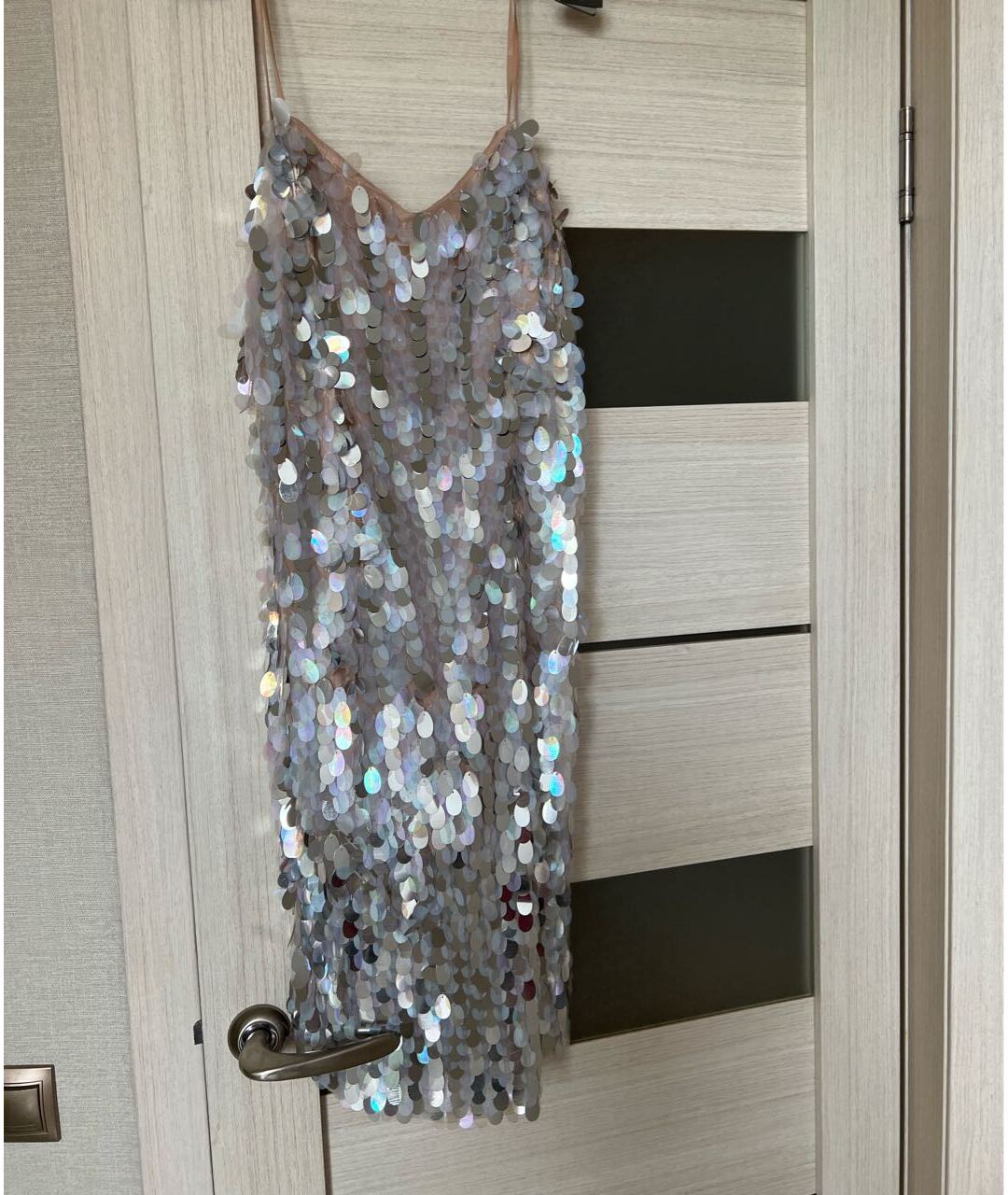 ARMANI COLLEZIONI Серебряное вечернее платье, фото 5
