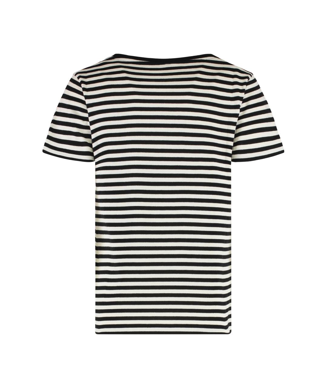 MONCLER Черная хлопковая футболка, фото 2