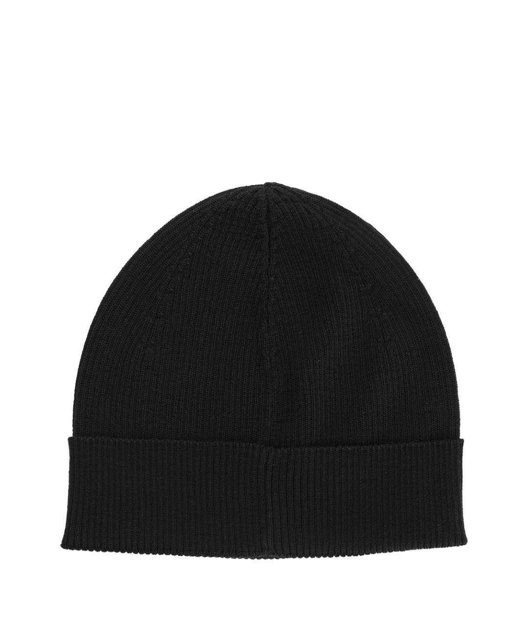 SAINT LAURENT Черная шерстяная шапка, фото 2