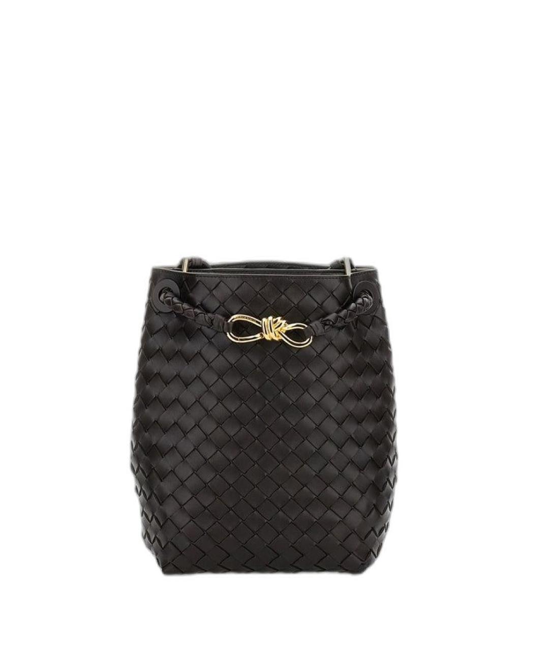 BOTTEGA VENETA Коричневая кожаная сумка через плечо, фото 1