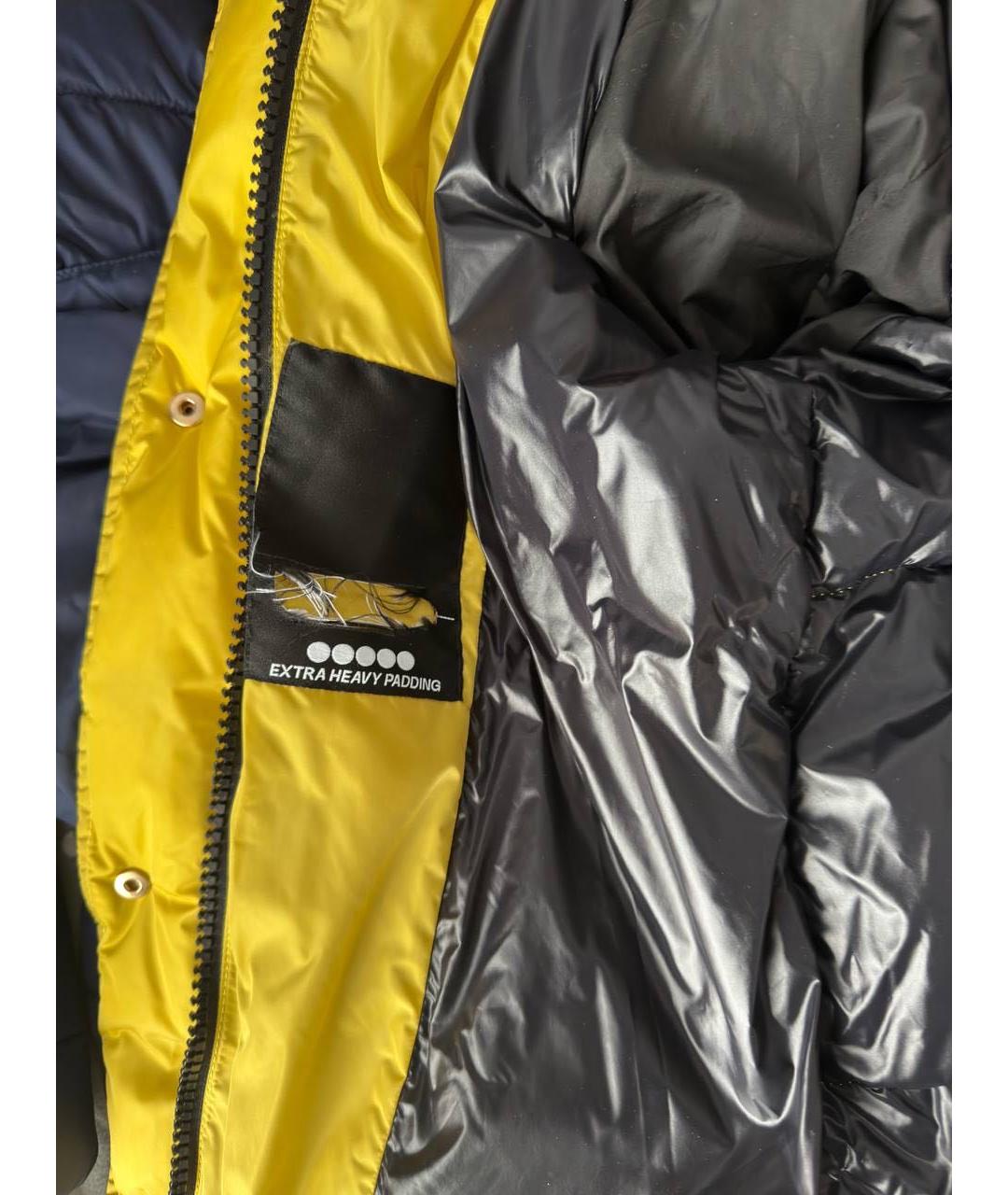 MAX MARA Желтый полиэстеровый пуховик, фото 2