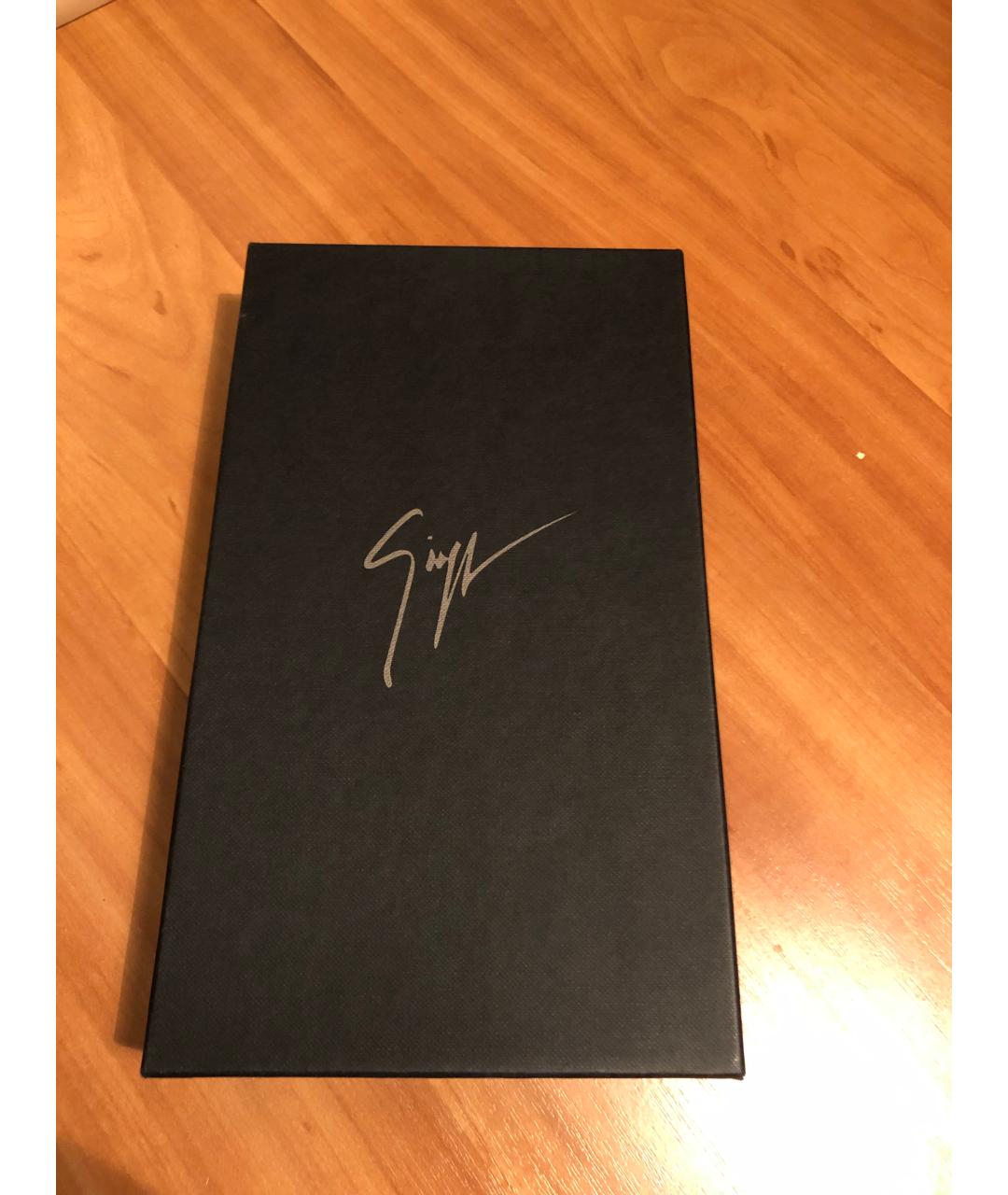 GIUSEPPE ZANOTTI DESIGN Черный кожаный кошелек, фото 7