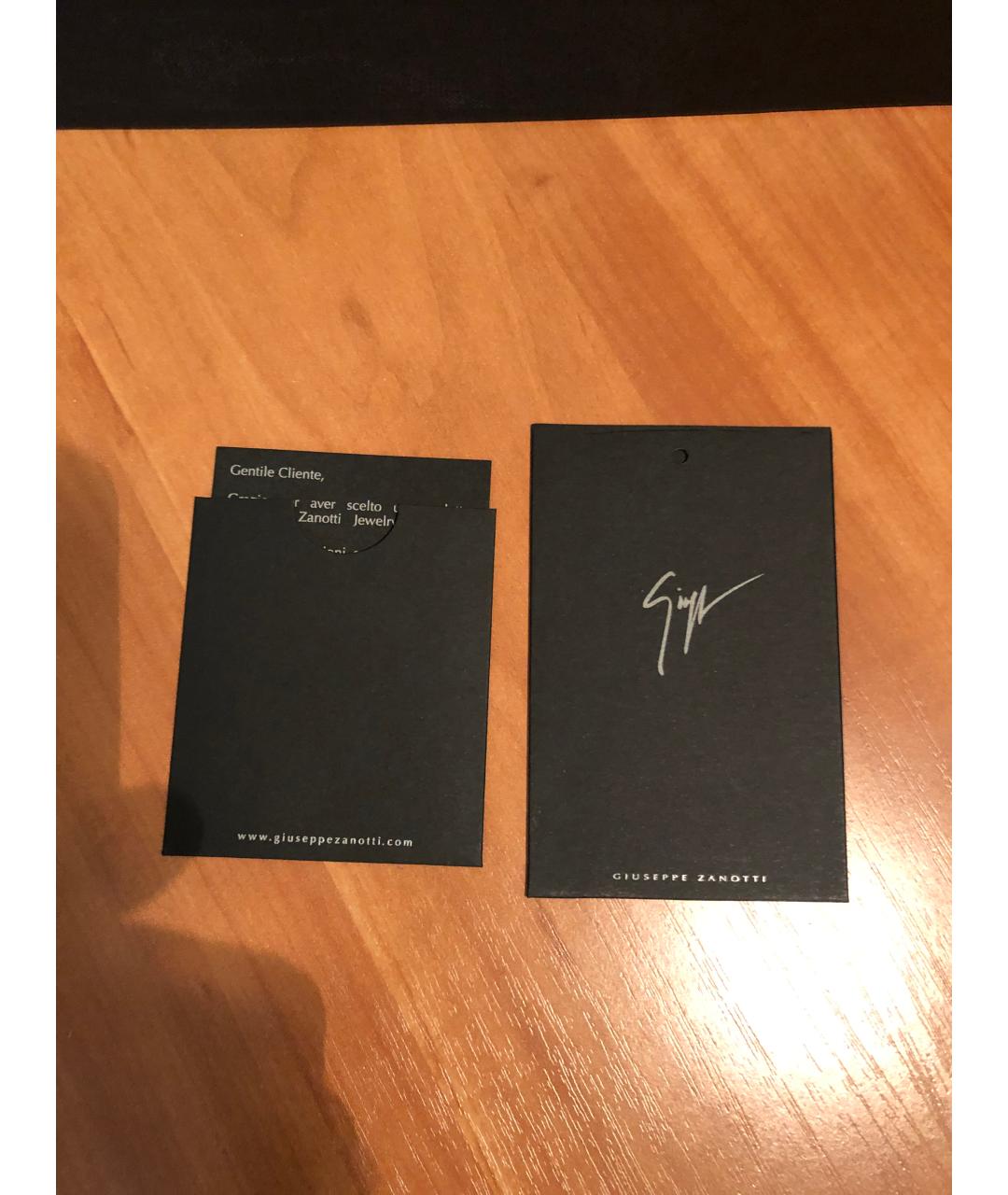 GIUSEPPE ZANOTTI DESIGN Черный кожаный кошелек, фото 8