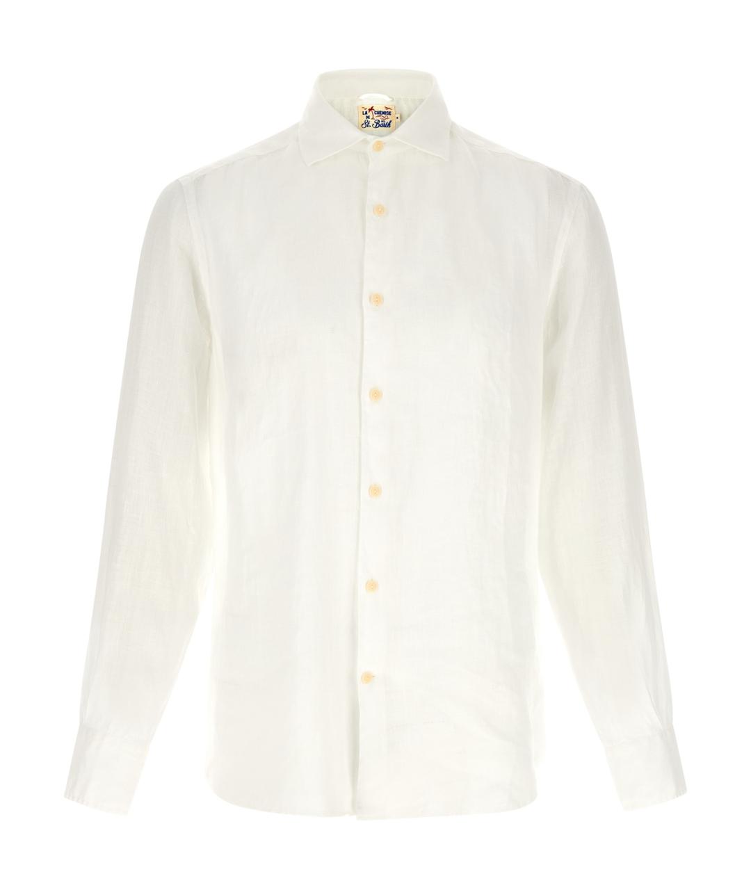 MC2 SAINT BARTH Белая льняная кэжуал рубашка, фото 1