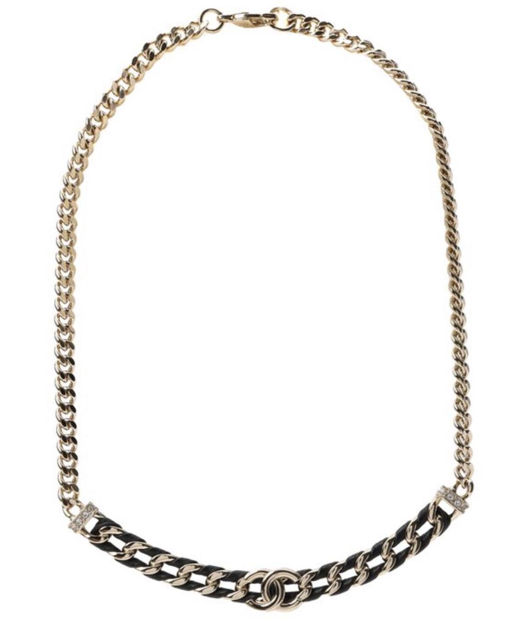 CHANEL Золотое металлическое колье, фото 1