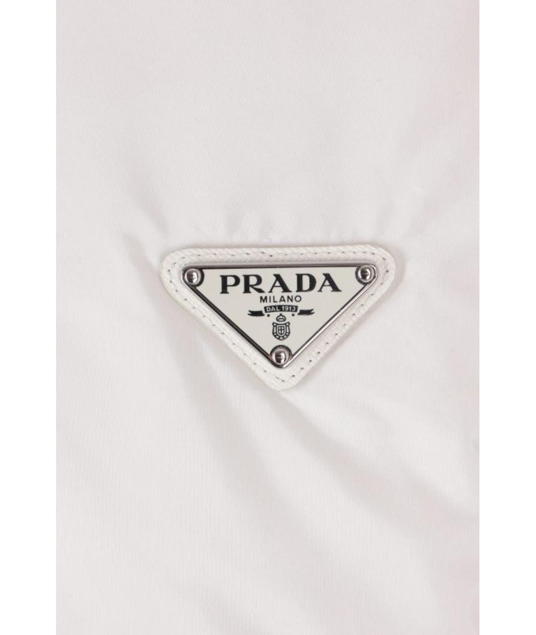 PRADA Белая полиамидовая куртка, фото 5