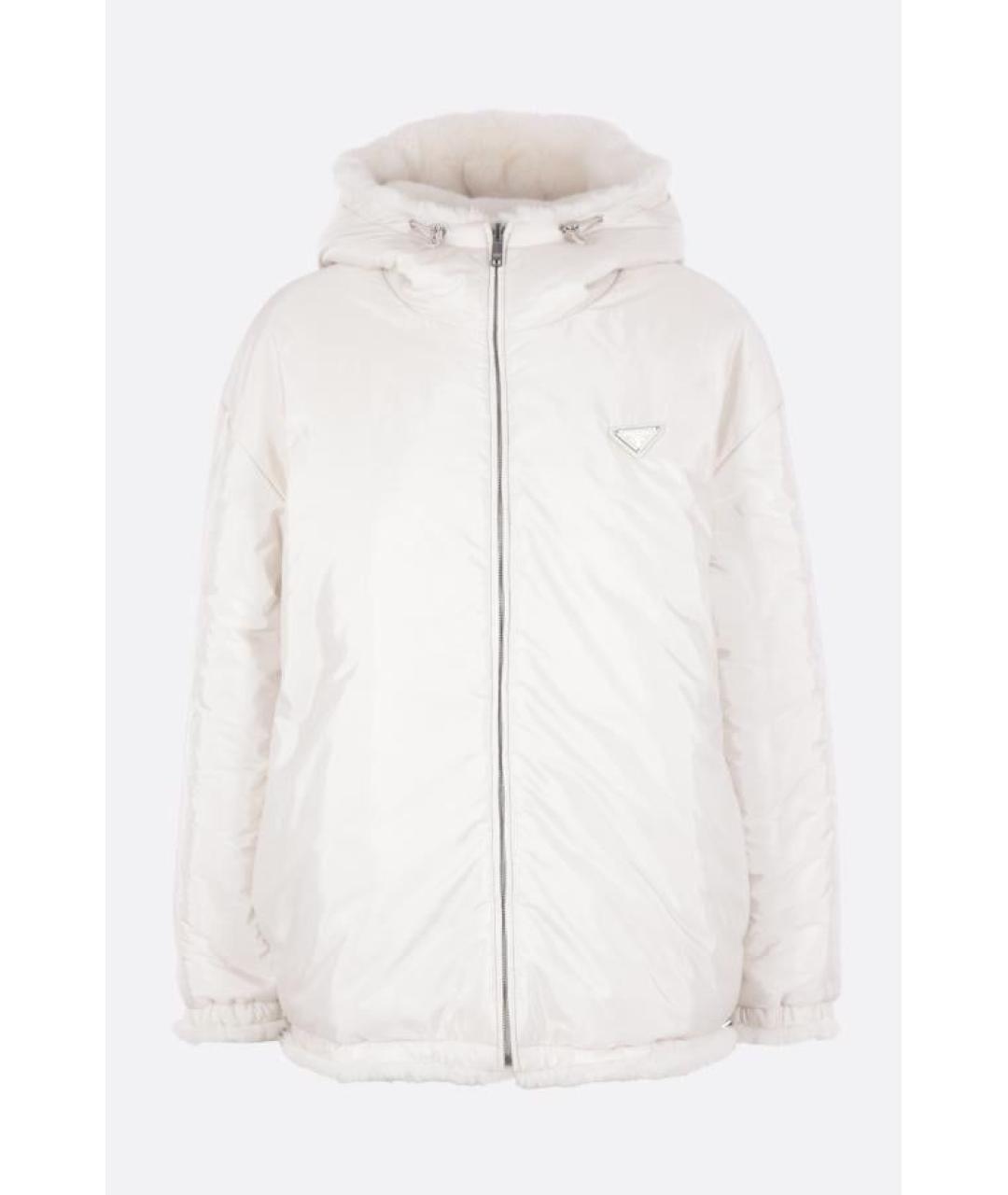 PRADA Белая полиамидовая куртка, фото 2