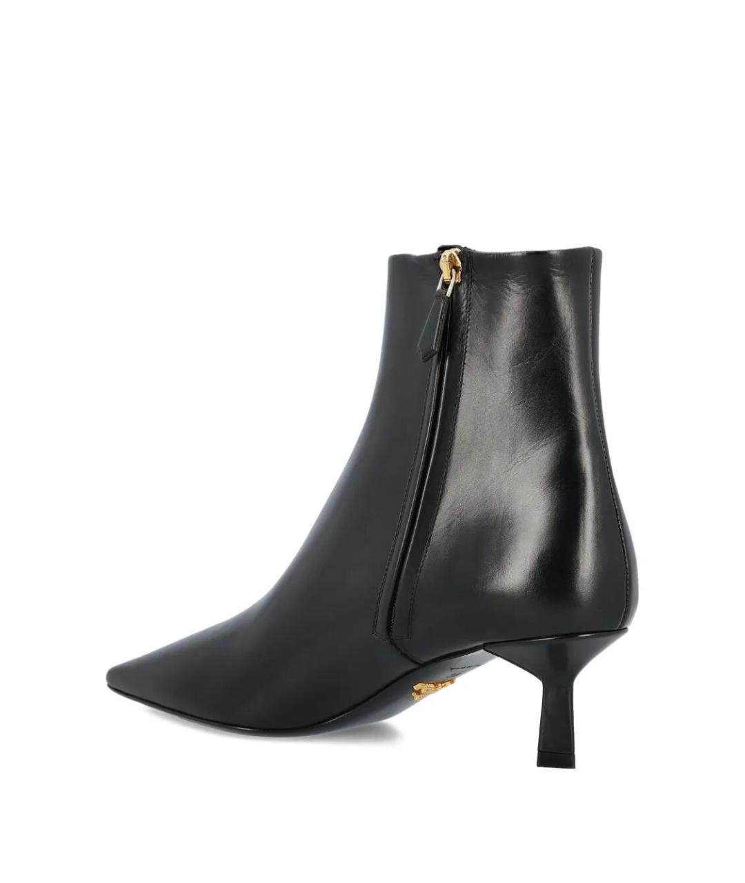 PRADA Черные кожаные ботильоны, фото 3