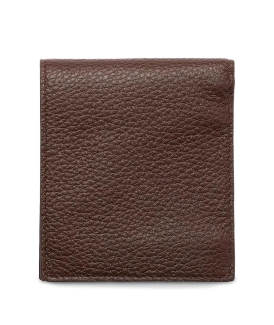 PRADA Коричневый кожаный кошелек, фото 2