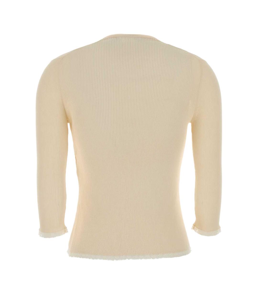 GUCCI Бежевый хлопковый джемпер / свитер, фото 2