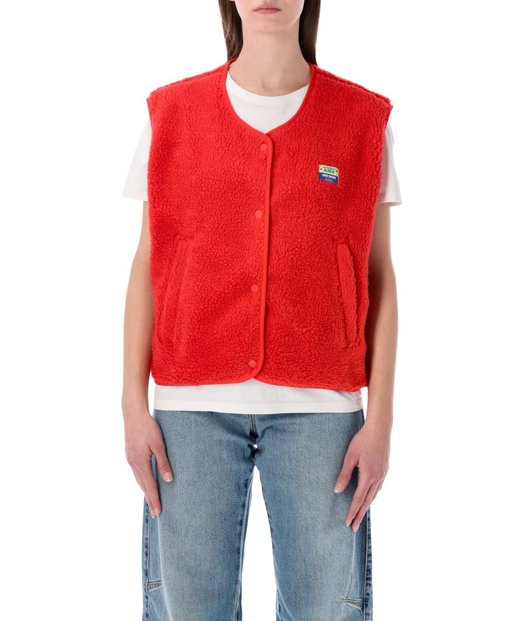 American vintage Красный полиэстеровый жилет, фото 1