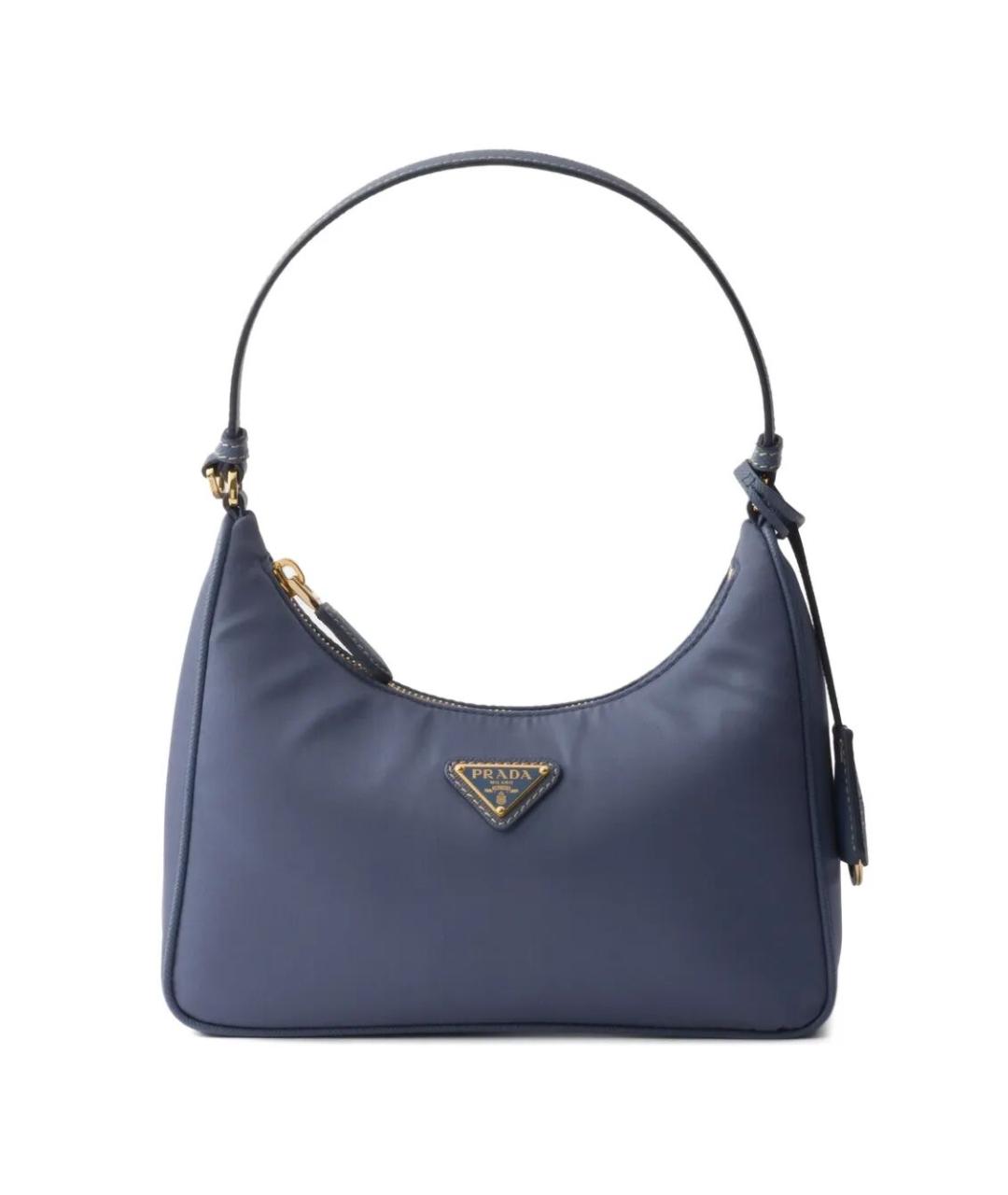 PRADA Синяя сумка с короткими ручками, фото 1