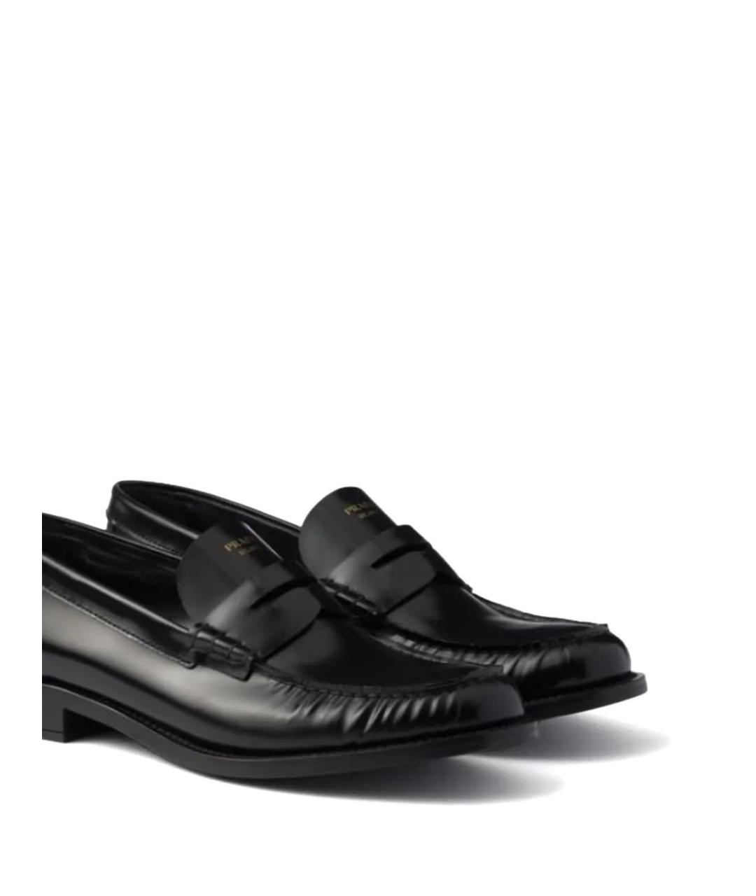 PRADA Черные кожаные лоферы, фото 3