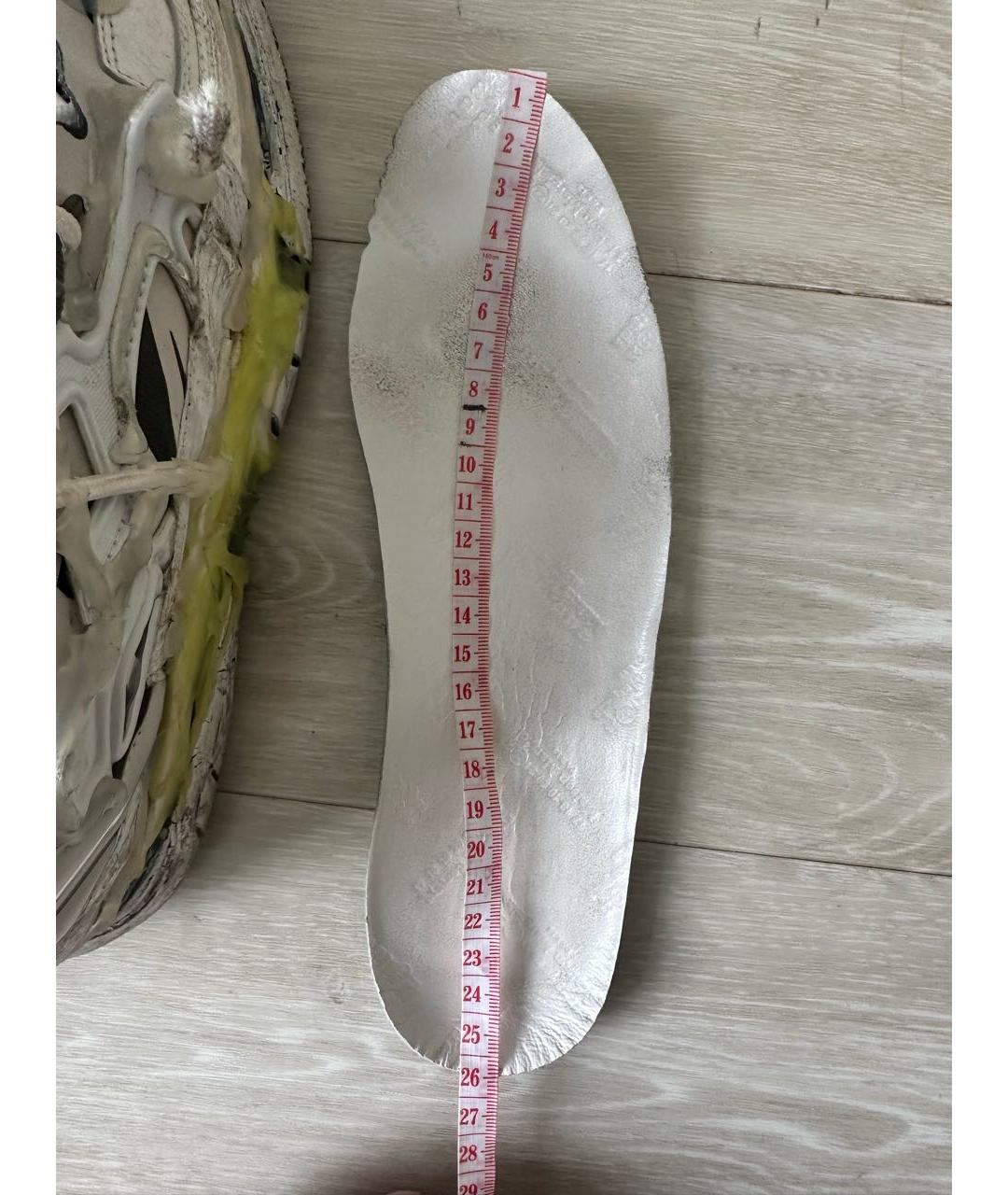 MAISON MARGIELA Бежевые кожаные кроссовки, фото 6