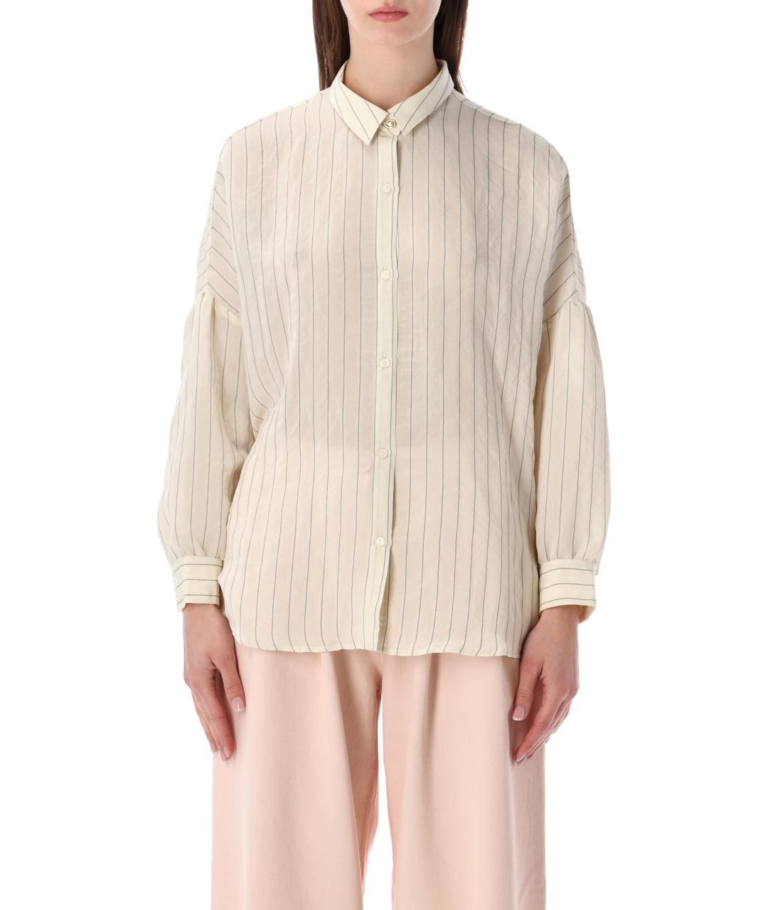 SESSUN Бежевая вискозная рубашка, фото 1