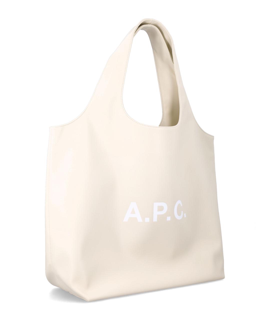 A.P.C. Бежевая сумка тоут из искусственной кожи, фото 2