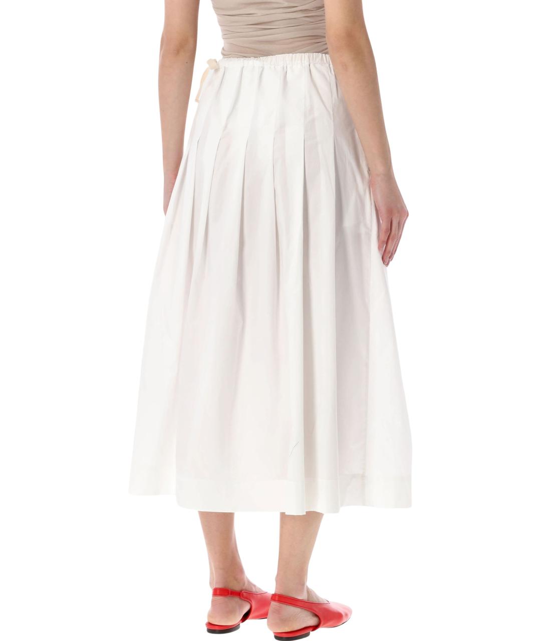 SOEUR Белая хлопковая юбка миди, фото 2