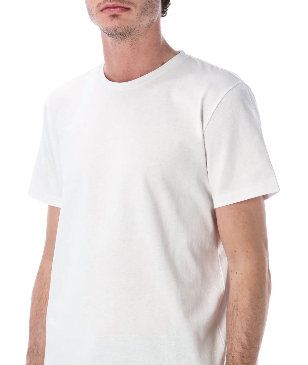 SAINT LAURENT Белая хлопковая футболка, фото 3