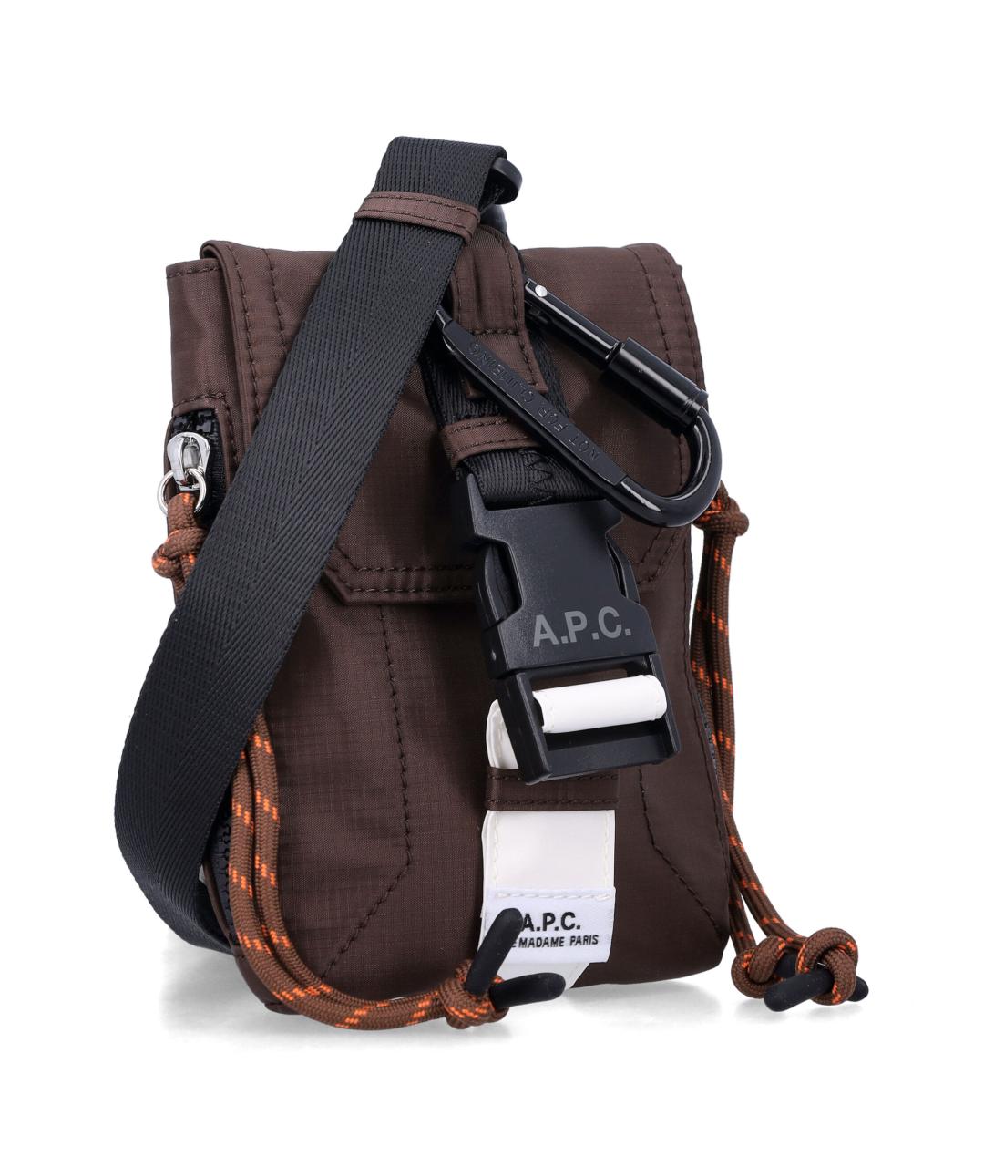 A.P.C. Коричневая сумка на плечо, фото 2
