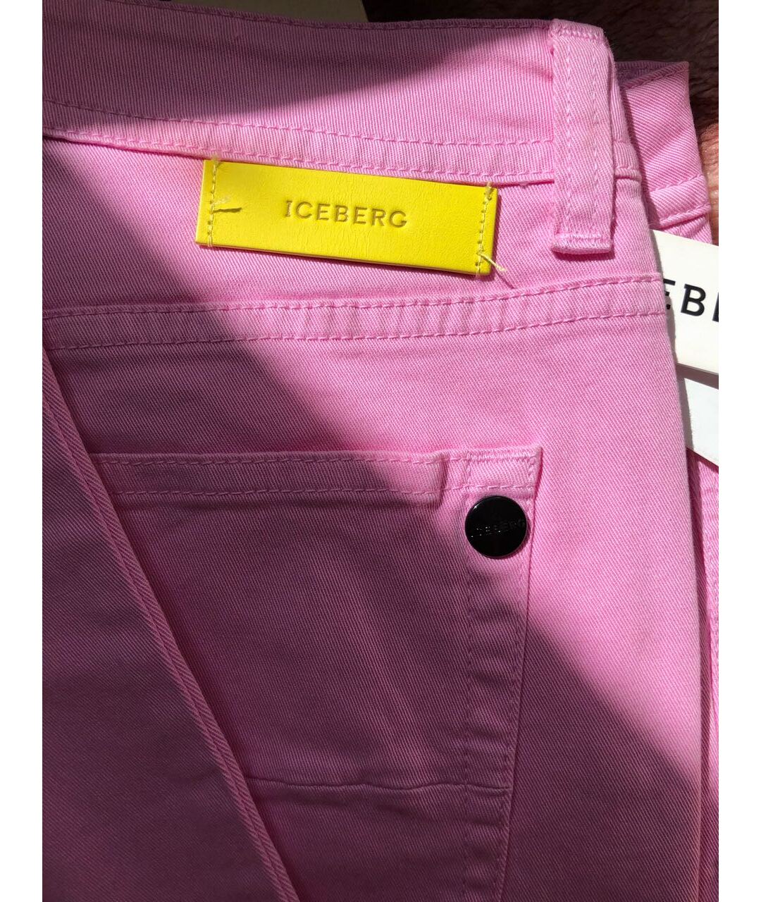ICEBERG Розовые прямые джинсы, фото 4