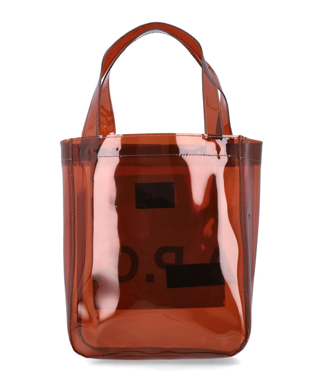 A.P.C. Коричневая сумка тоут из искусственной кожи, фото 3